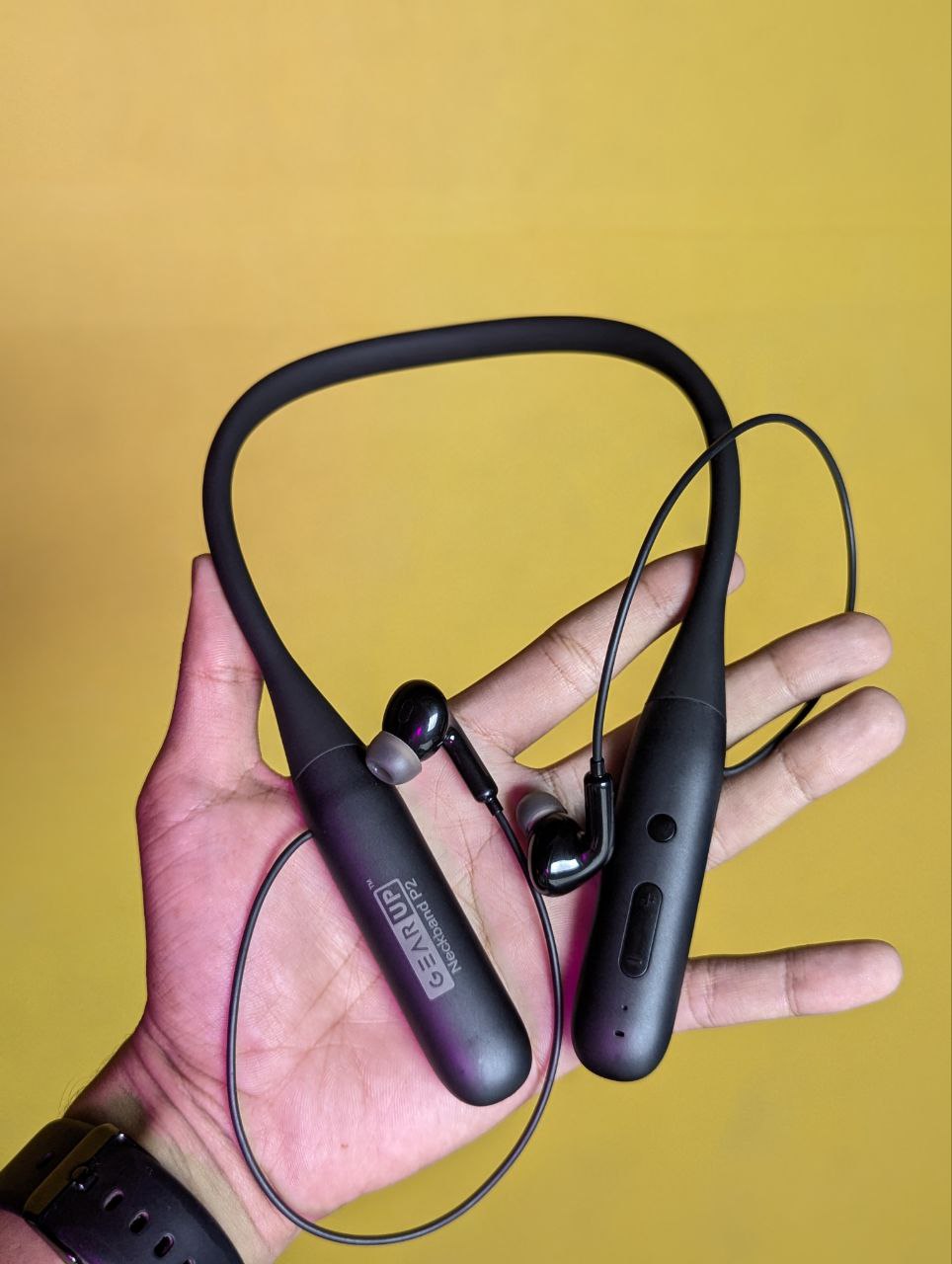 Picture of "GearUP Neckband P2 Wireless Bluetooth Earphones with HD Sound & Long Battery Life"