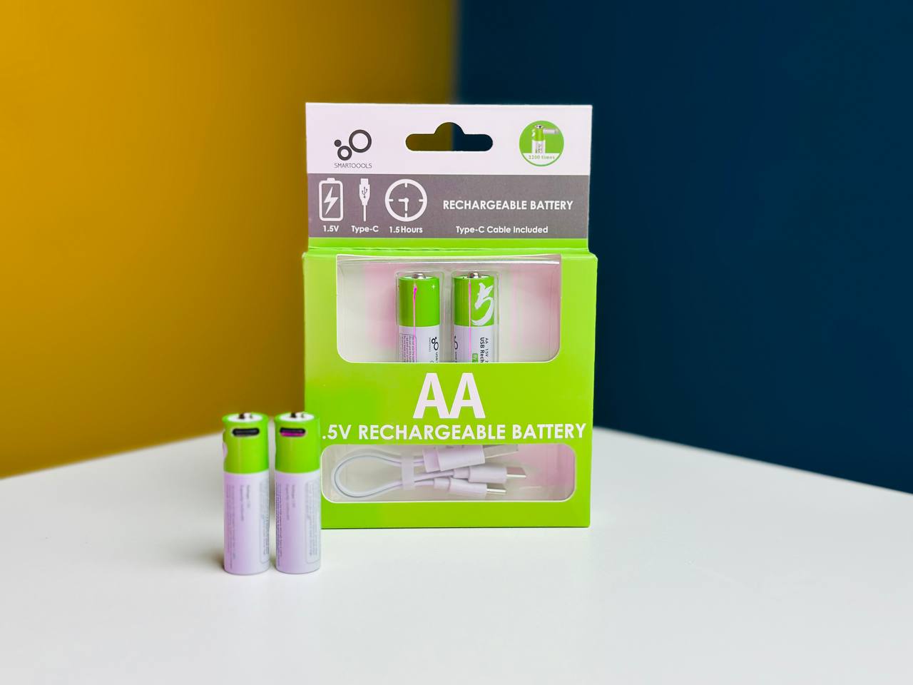 Picture of SmarToools RB20 AA 1.5V 2600mWh Rechargeable Battery ( 2 Pcs Set)