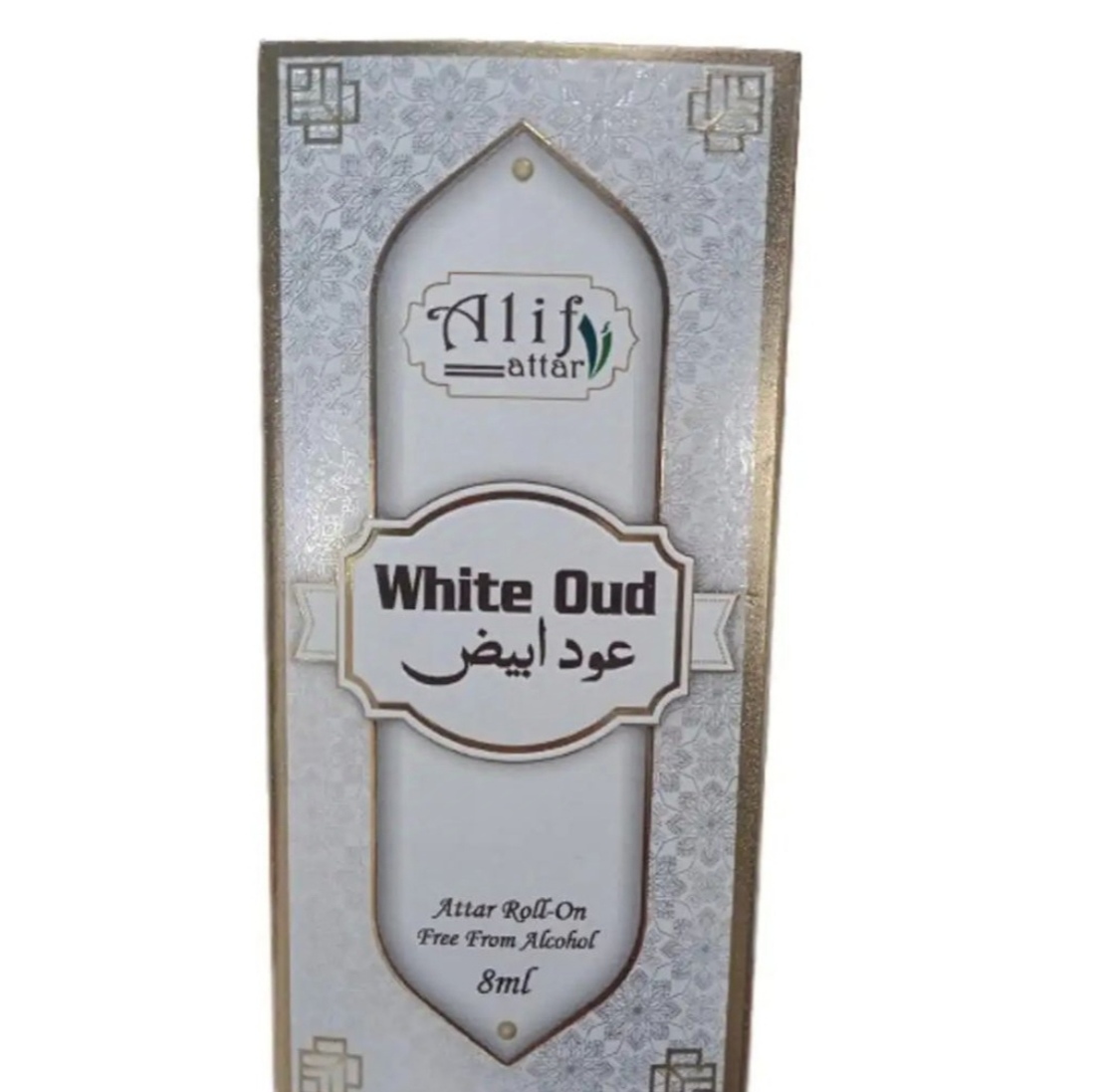 Picture of White oud attar by alif (Alif New Collection) long lasting good fragrance roll on 8ml