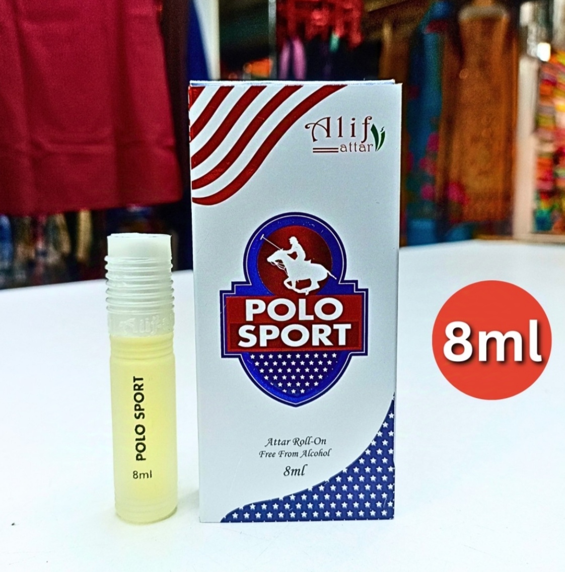 Picture of Polo Sport attar by Alif (Alif new collection) 8 ml roll on long lasting fragrance