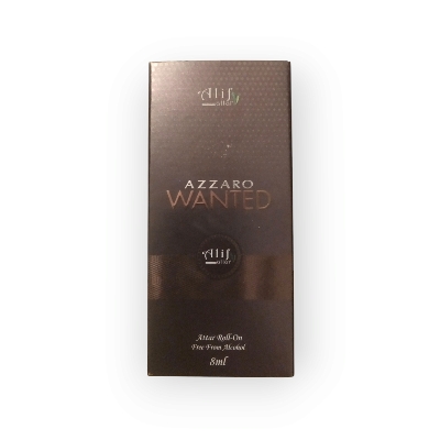 Picture of Azzaro Wanted By Alif Attar Long Lasting Roll On Non Alcoholic Perfume - 8ml