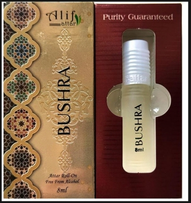 Picture of Alif Attar (Bushra) Long Lasting Roll On Ator Non Alcoholic Perfume Oil - 8ml