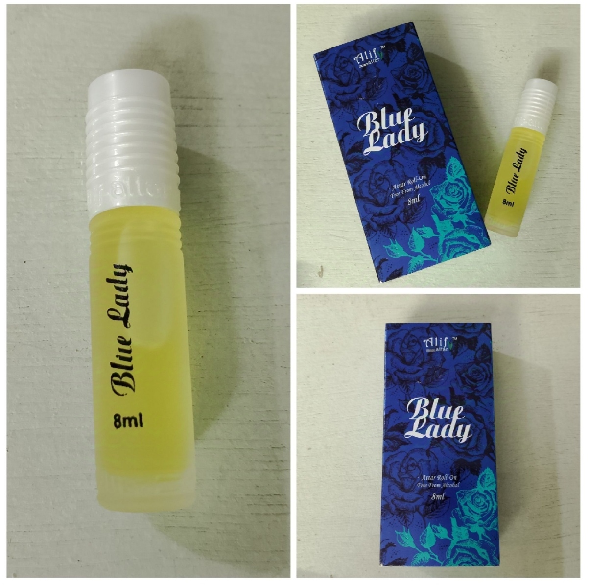 Picture of Blue Lady Attar by Alif Long lasting good Fragrance 8ml