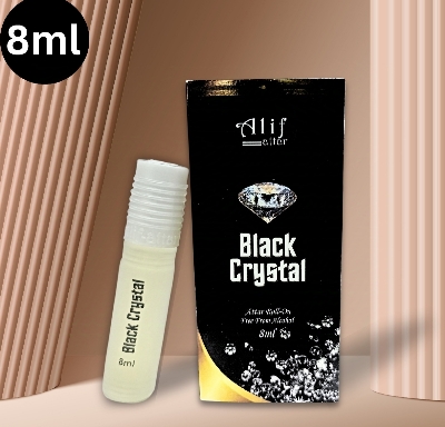 Picture of Black Crystal attar by Alif (Alif new collection) 8 ml roll on long lasting fragrance