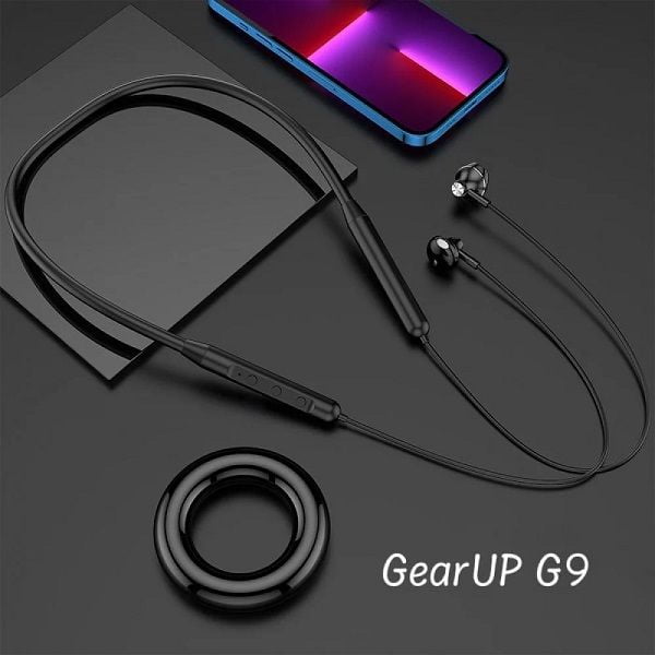Picture of GearUP G9 Neckband Magnetic Metal Earphone With Good Quality Microphone