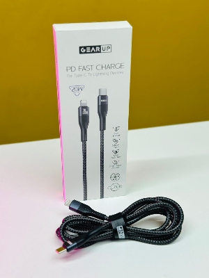 Picture of GearUP CL2015 Type-C to LIghtning 20W PD Fast Charging Cable & Data Cable 1.5m
