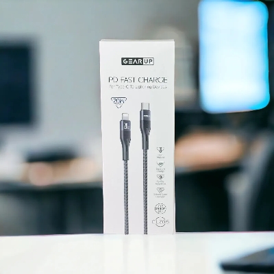 Picture of GearUP CL2015 Type-C to LIghtning 20W PD Fast Charging Cable & Data Cable 1.5m