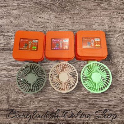 Picture of Jysuper jy-2517A Mini Fan | Portable USB Rechargeable Table Fan | Silent & Powerful Airflow | Best for Home, Office & Travel with premium Box