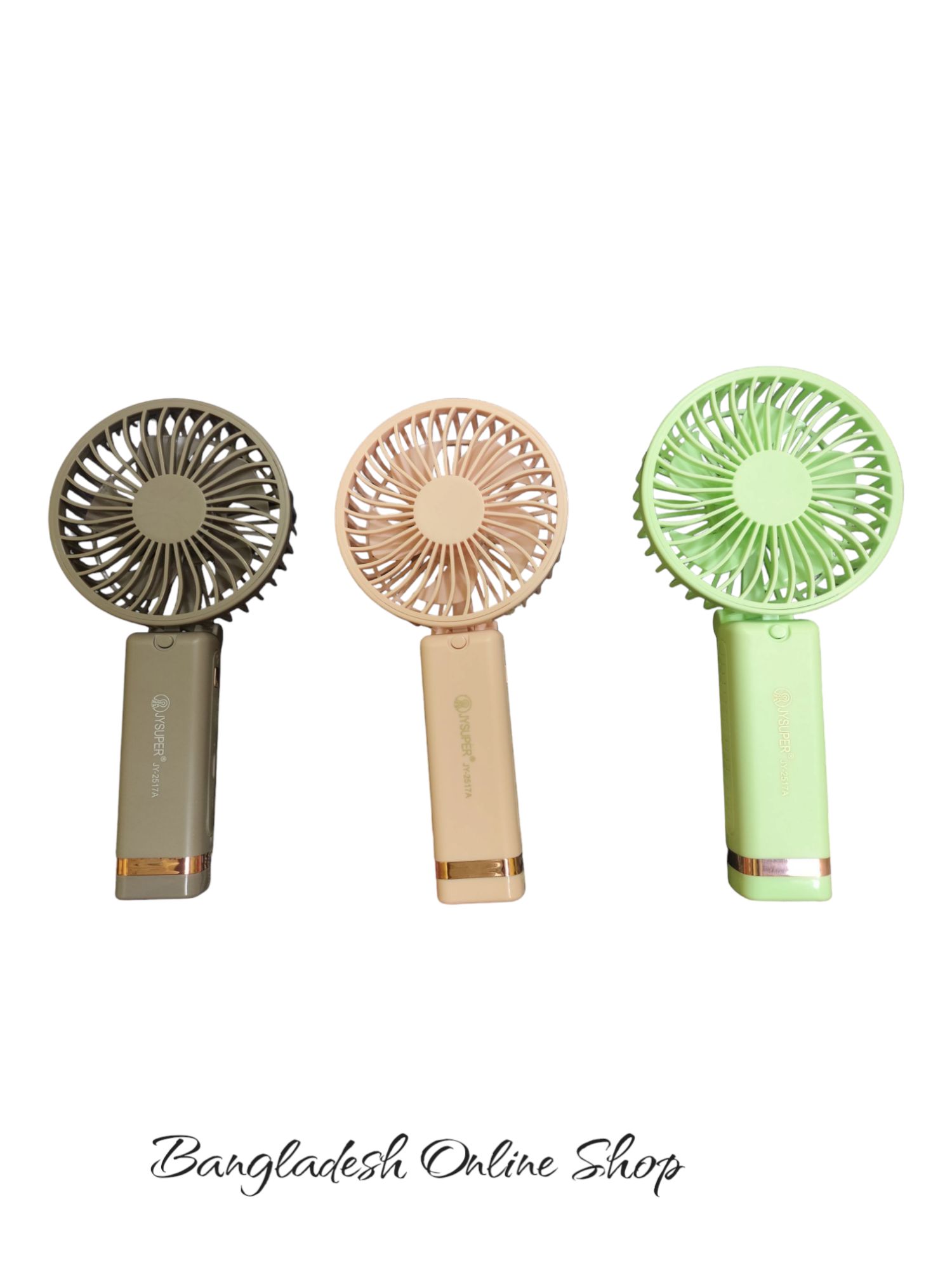 Picture of Jysuper jy-2517A Mini Fan | Portable USB Rechargeable Table Fan | Silent & Powerful Airflow | Best for Home, Office & Travel with premium Box