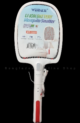 Picture of Wedasi WD-3821 Type-C Rechargeable Mosquito Swatter Bat with LED Light - Electric Insect Killer Racket