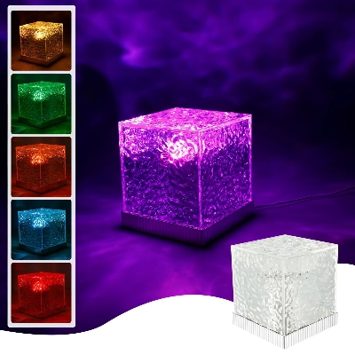 Picture of USB LED Dynamic Water Ripple Projector Light – Ambient Mood Lamp for Car/Home/Party Decoration-With Remote Control