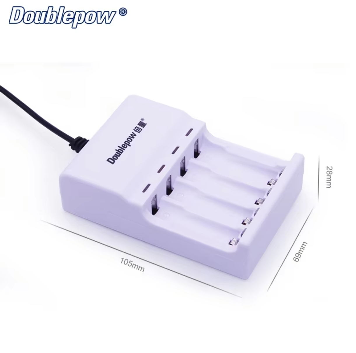 Picture of Doublepow DP- U82 4 Slots USB Battery Charger for 1.2V AA AAA Ni-MH Ni-CD Rechargeable Battery