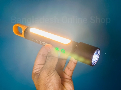 Picture of GearUP K57 PRO Powerful Rechargeable Flashlight | LED Torch with COB Side Light & 5000mAh Lithium Battery