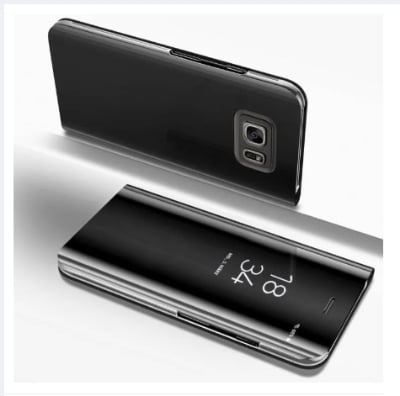 Picture of Samsung Galaxy S6  - Clear View Case Flip Standing Cover Auto Lock Mirror Case