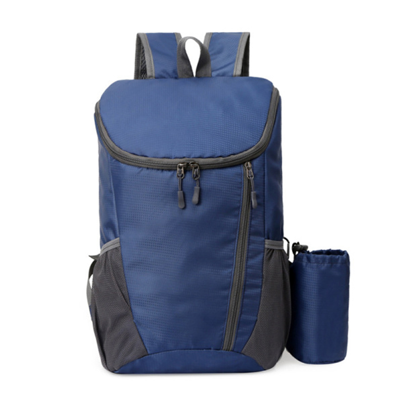 Picture of Multi Pocket Travel Backpack With Detachable Bottle Holder (Black)