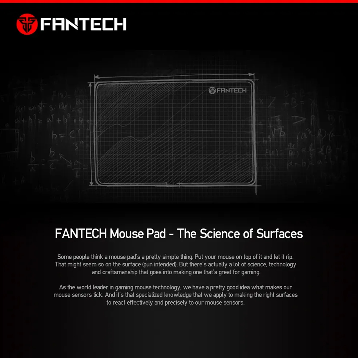 Picture of FANTECH SVEN MP35 Control Type Surfaces Enhanced With Anti-Slip Base and Smooth Surface Gaming Mouse Pad