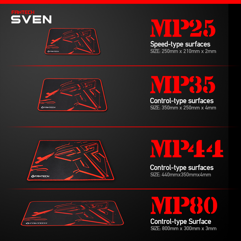 Picture of FANTECH MP80 SVEN PREMIUM PROFESSIONAL GAMING MOUSE PAD