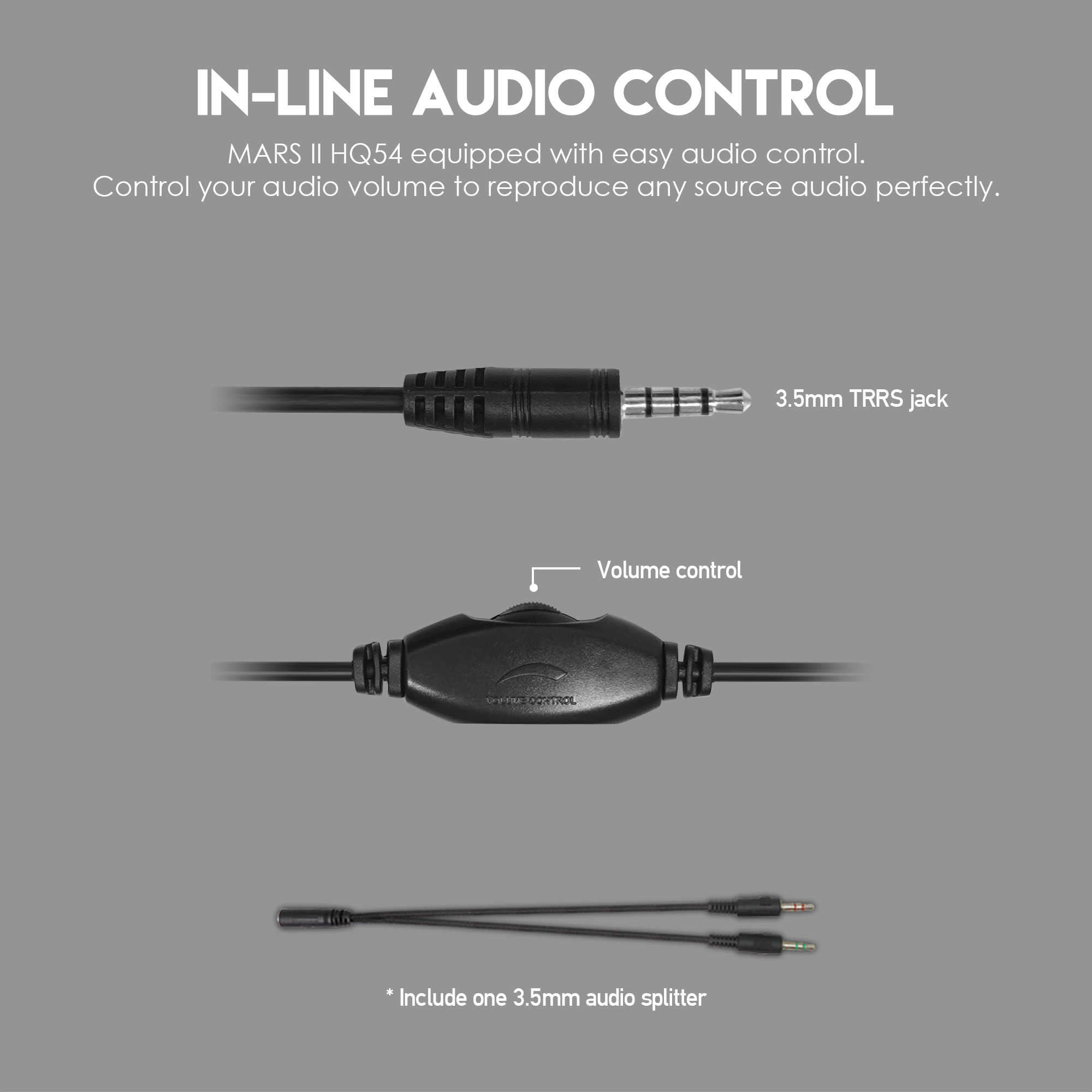 Picture of FANTECH MARS II  HQ54 WIRED GAMING HEADSET FOR MULTI-PLATFORM  COMPATIBILITY  MOBILE PC  AND  LAPTOP.