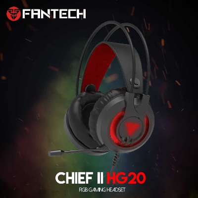 Picture of FANTECH HG20 CHIEF II 3.5MM Plug RGB Gaming Headset Wide Sound Field Volume Adjustment Earphones With Microphone For PS4 PC Player Gamer Headphone