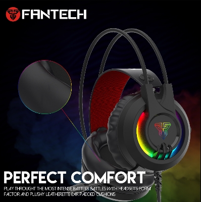 Picture of FANTECH HG20 CHIEF II 3.5MM Plug RGB Gaming Headset Wide Sound Field Volume Adjustment Earphones With Microphone For PS4 PC Player Gamer Headphone