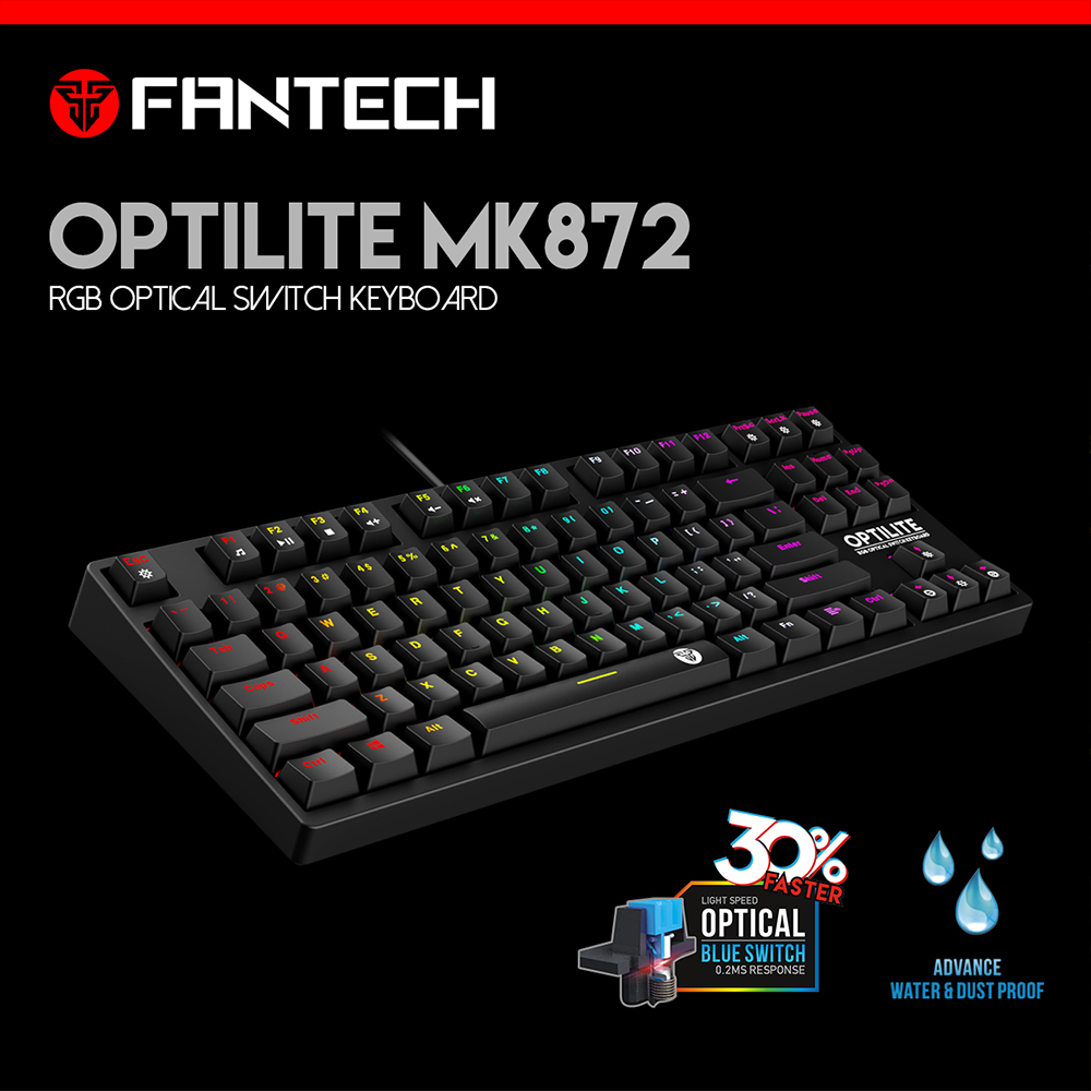 Picture of FANTECH MK872 RGB OPTILITE GAMING KEYBOARD