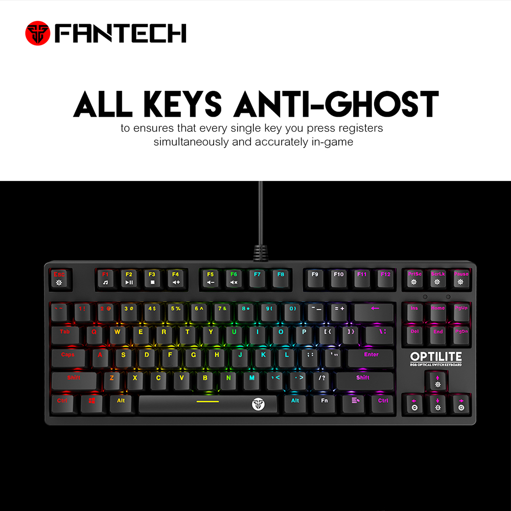 Picture of FANTECH MK872 RGB OPTILITE GAMING KEYBOARD