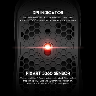 Picture of Fantech Hive UX2 6 Buttons 7 Mode USB RGB Gaming Mouse Black