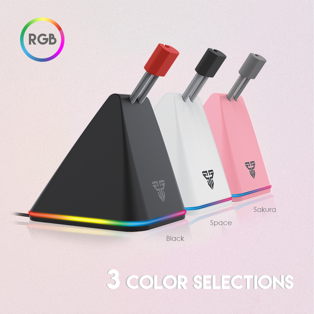 Picture of FANTECH MBR01 RGB Gaming Mouse Bungees Cable Wire Holder Mice Cord Management Fixer High Quality Mouse Bungee Cord Clip