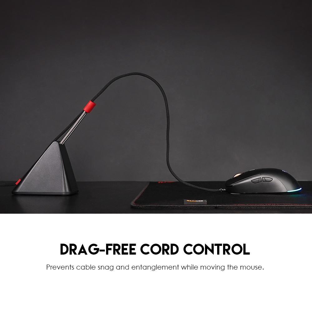 Picture of FANTECH MB01 PRISMA Mouse Bungee Cable Management Device Height Adjustable 9 Steps Material ABS Non Slip Rubber Base Black