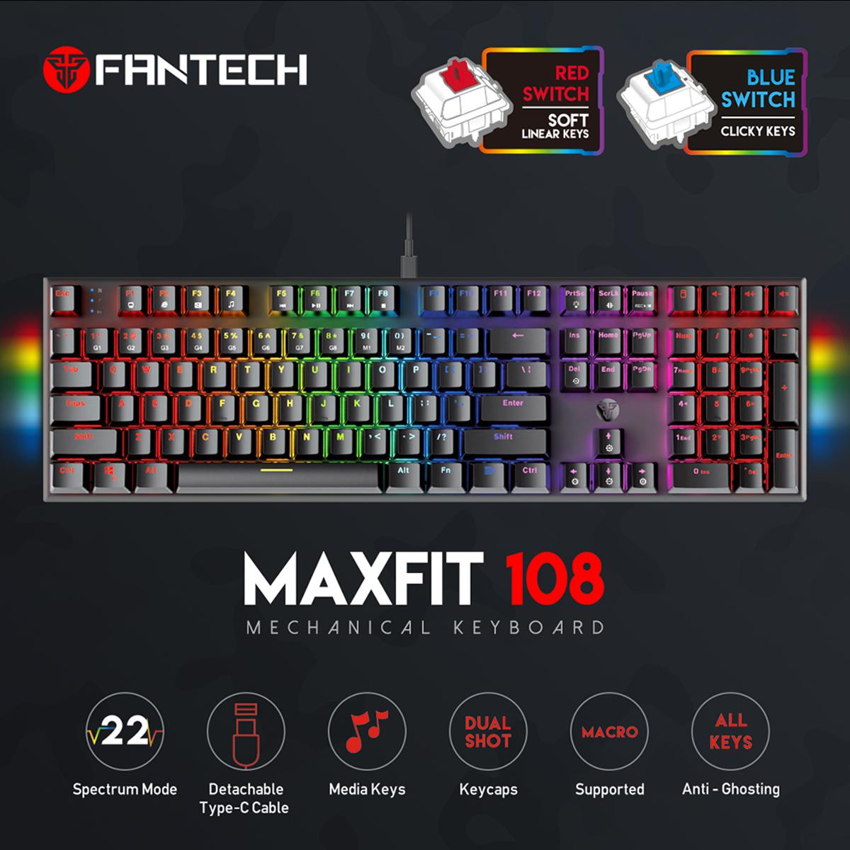 Picture of FANTECH MK855 MAXFIT108 RGB MECHANICAL KEYBOARD