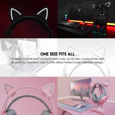 Picture of Fantech AC5001 MEOW Kitty Ears Fot Headset Three Colour Selection - Headphone