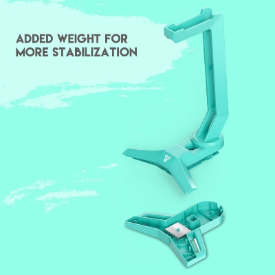 Picture of FANTECH AC3004 Gaming Headphone Stand Headset Rack Earphone Display Shelf Universal Multifunctional Headphone Bracket Mint Edition