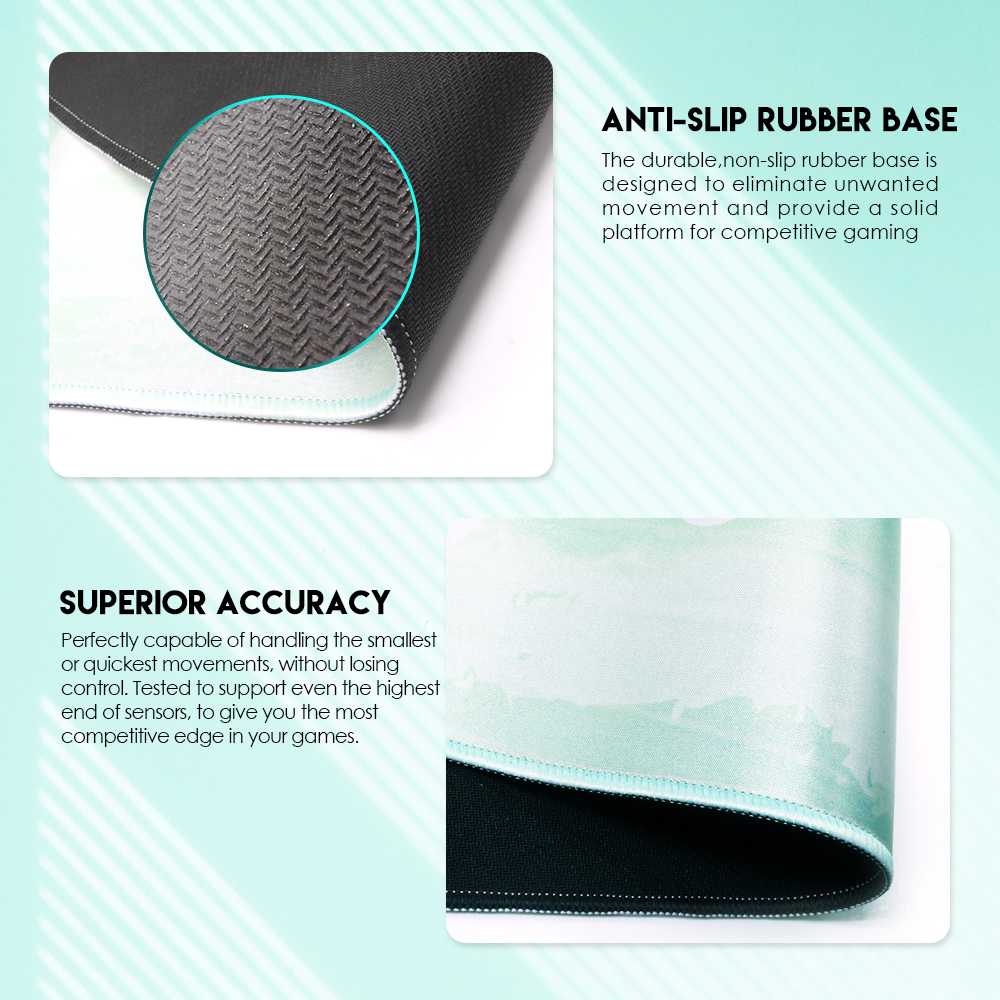 Picture of FANTECH MP904 Large Gaming Mouse Pad 900x400mm Natural Rubber Anti-Slip Waterproof Desktop Mat Keyboard Mouse pad