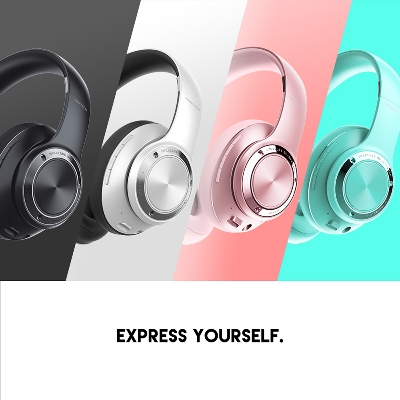 Picture of Fantech WH01 Wireless Headphone Over Ear Bluetooth 5.0 and 3.5mm Stereo Long Battery Foldable Headset Earphone Support for Phone