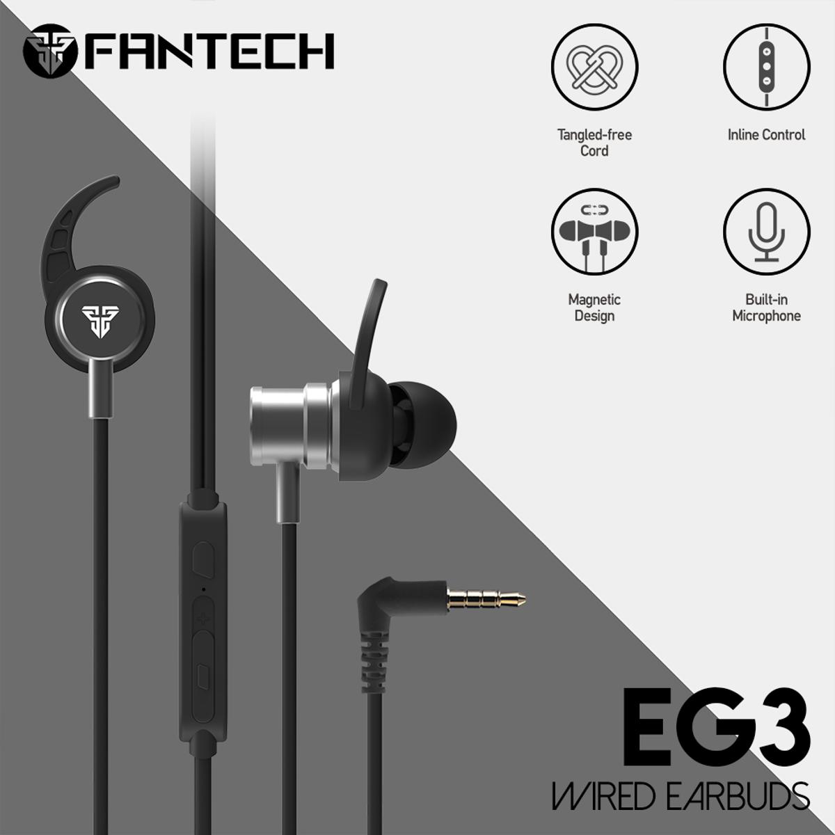 Picture of FANTECH SCAR EG3 In Ear Gaming Earphone Black Edition Headphone