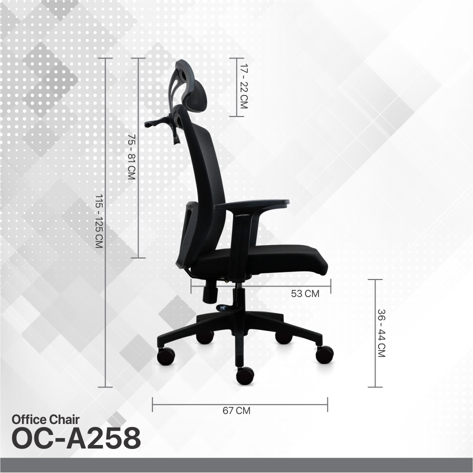 Picture of Fantech Oca258 Breathable Gaming Office Chair Black - Chair