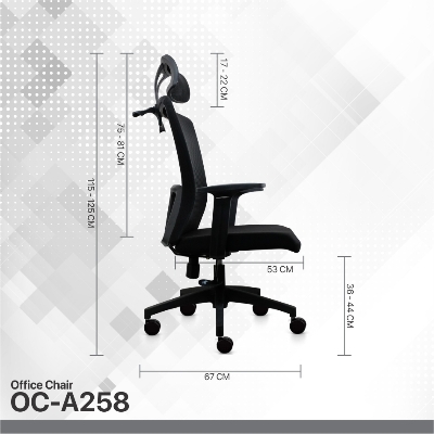 Picture of Fantech Oca258 Breathable Gaming Office Chair Black - Chair