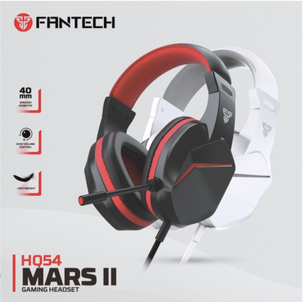 Picture of FANTECH MARS II HQ54 WIRED GAMING HEADSET FOR MULTI-PLATFORM COMPATIBILITY PC, XBOX, and PS, MOBILE, PC AND LAPTOP.