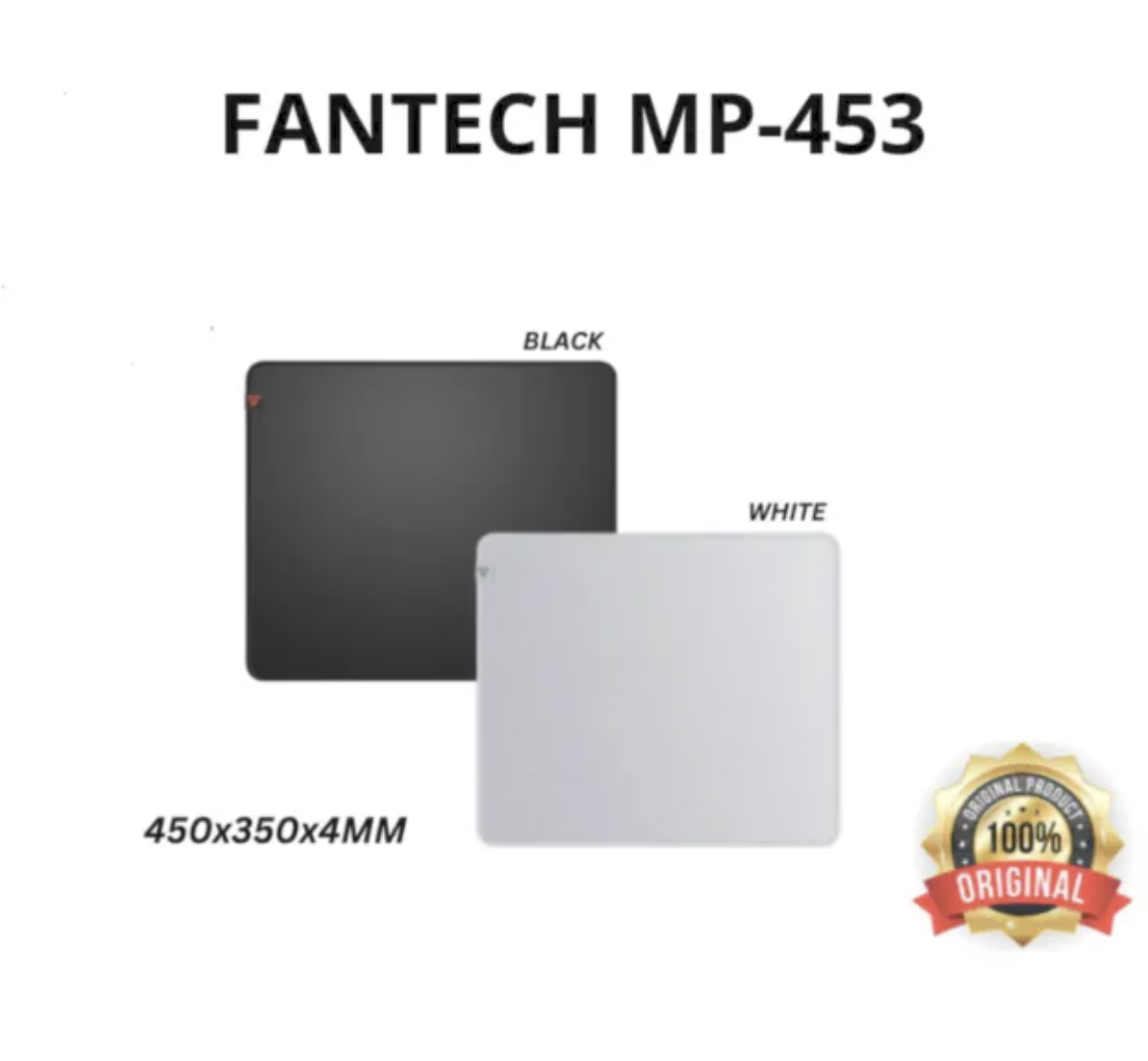 Picture of FANTECH AGILE MP453 MOUSE PAD SPEEDSILK Surface, Non-Friction Impacting Water-Resistant Coating Anti-Fray Edge Stitching Anti-slip base