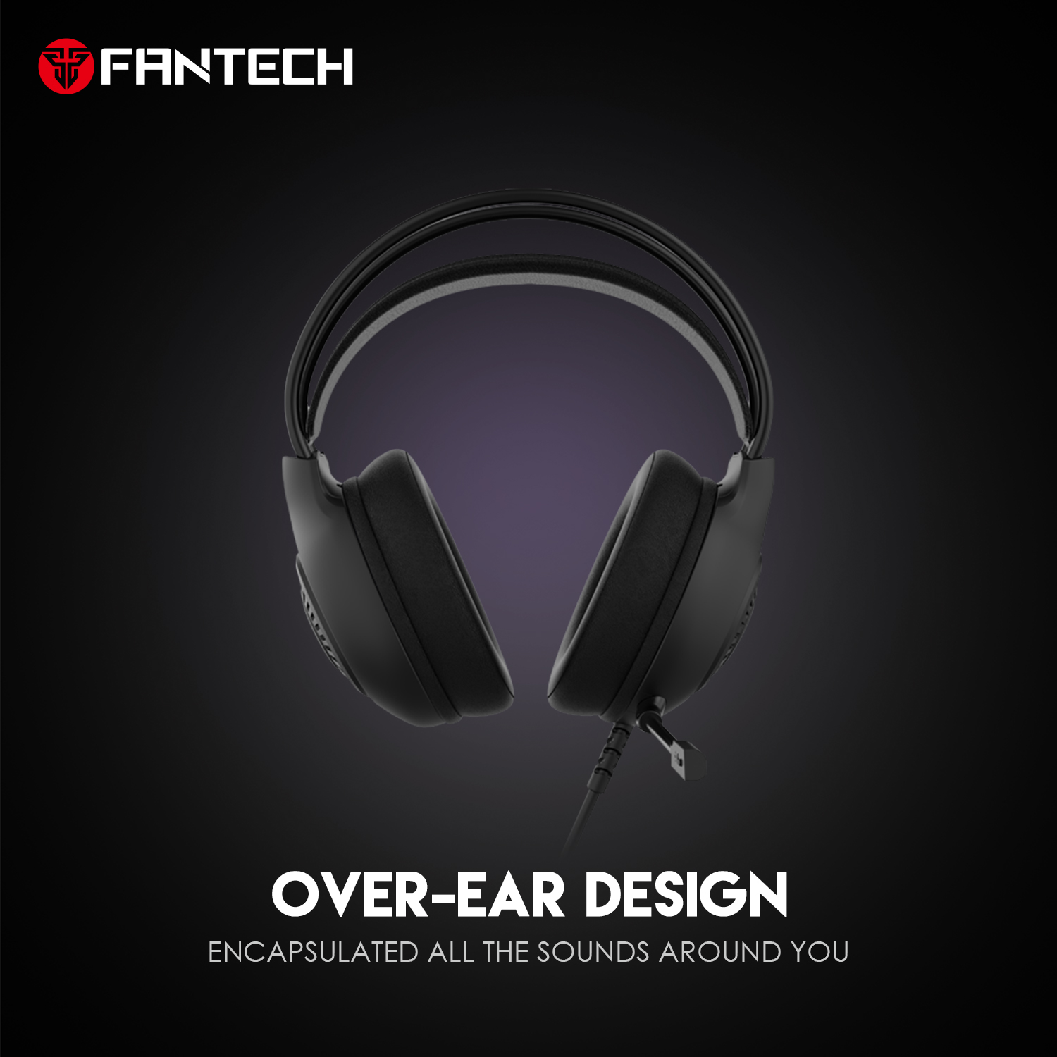 Picture of FANTECH HG25 ORBIT 7.1 VIRTUAL SURROUND SOUND GAMING HEADSET RGB GRADIENT LIGHTING EFFECT NOISE CANCELLING MICROPHONE Nylon Braided Cable USB Connectivity.