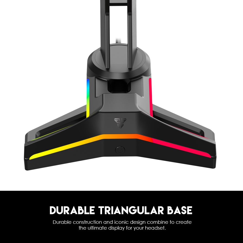 Picture of FANTECH AC304 PRO TOWER II RGB HEADSET STAND With Rubberized base for maximum stability Black.