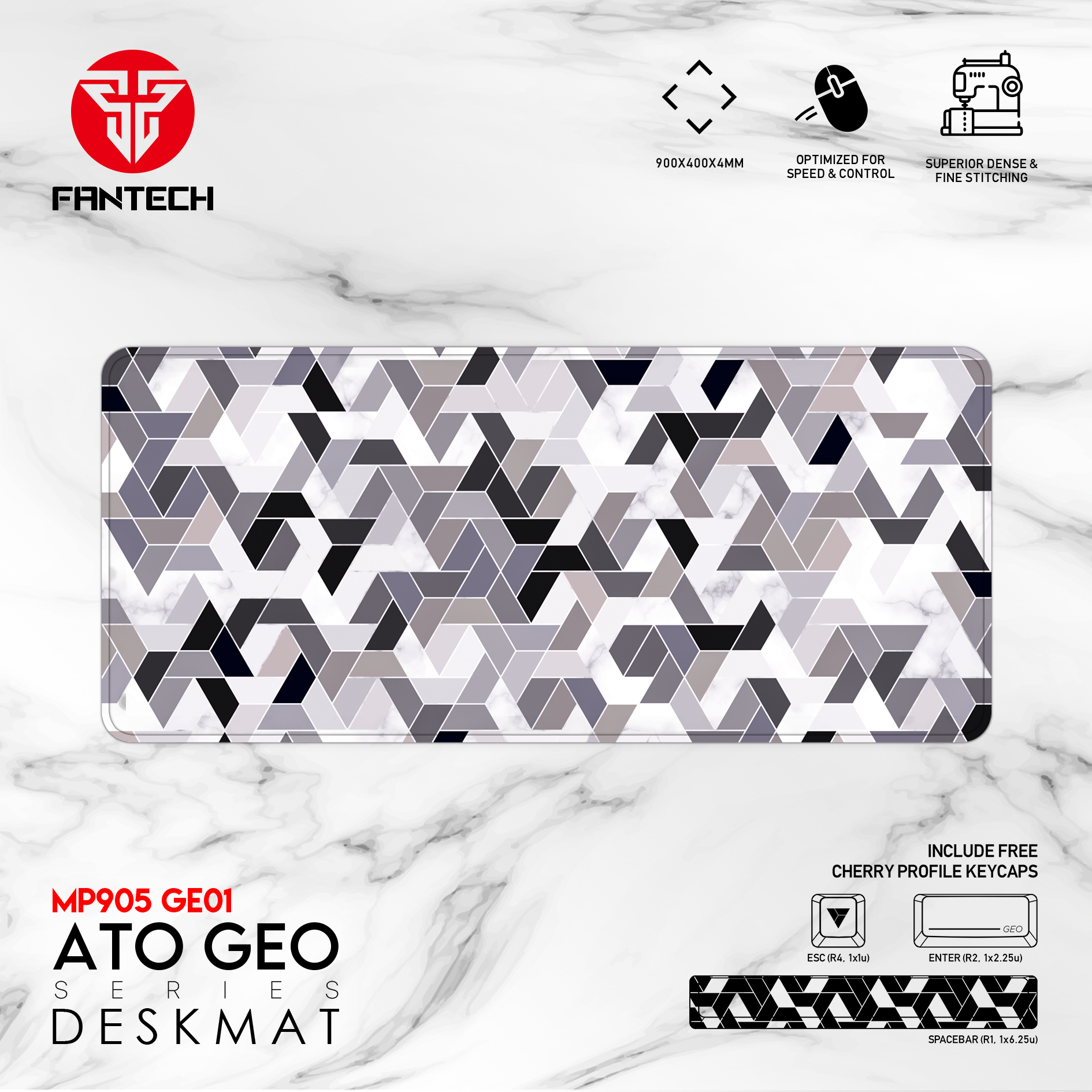 Picture of FANTECH MP905 GE01 ATO GEO SERIES DESK MAT GAMING MOUSEPAD.