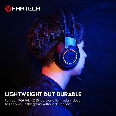 Picture of Fantech Portal HQ55 Gaming Headset with RGB Lighting Effect to Enhance Gaming Style, Lightweight but Durable
