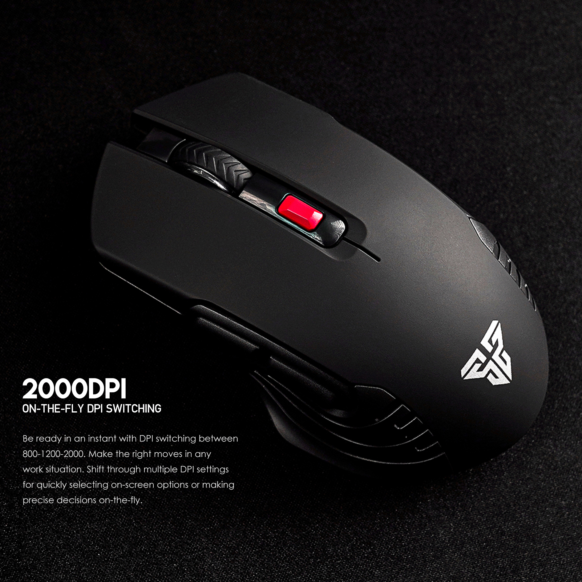 Picture of FANTECH RAIGOR III WG12 Stable 2.4Ghz Connection Wireless Mouse 2000 DPI Pixart Sensor Ambidextrous Design Portable Mice For Laptop PC Computer Gaming Gamer