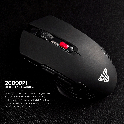 Picture of FANTECH RAIGOR III WG12 Stable 2.4Ghz Connection Wireless Mouse 2000 DPI Pixart Sensor Ambidextrous Design Portable Mice For Laptop PC Computer Gaming Gamer