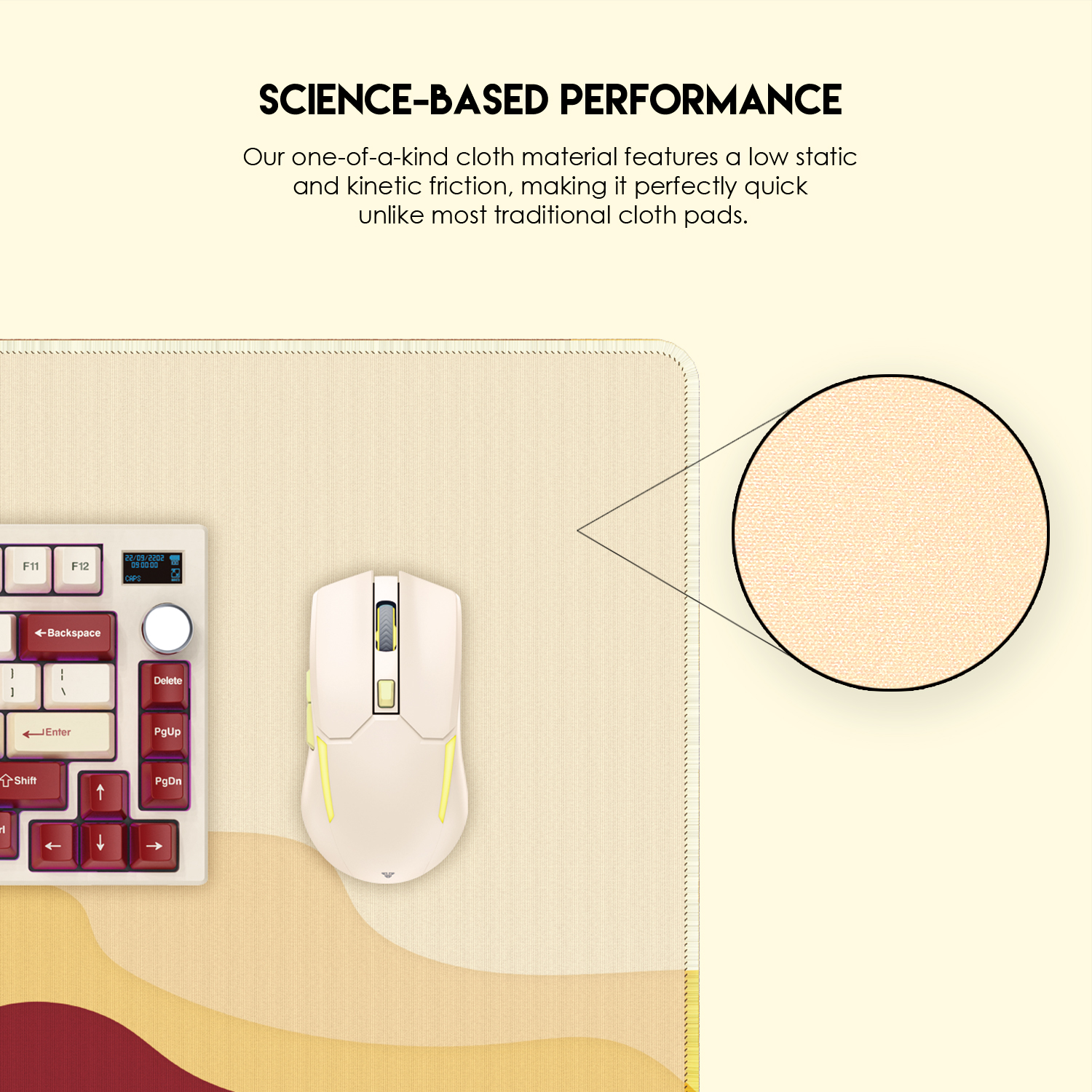 Picture of FANTECH ATO MP905 VIBE EDITION DESK MAT Durable Edge Stitching Water Proof Silky Smooth Surface Anti-Slip Base Mousepad Size 900x400x4mm For Gaming Gamers Design Royal Prince