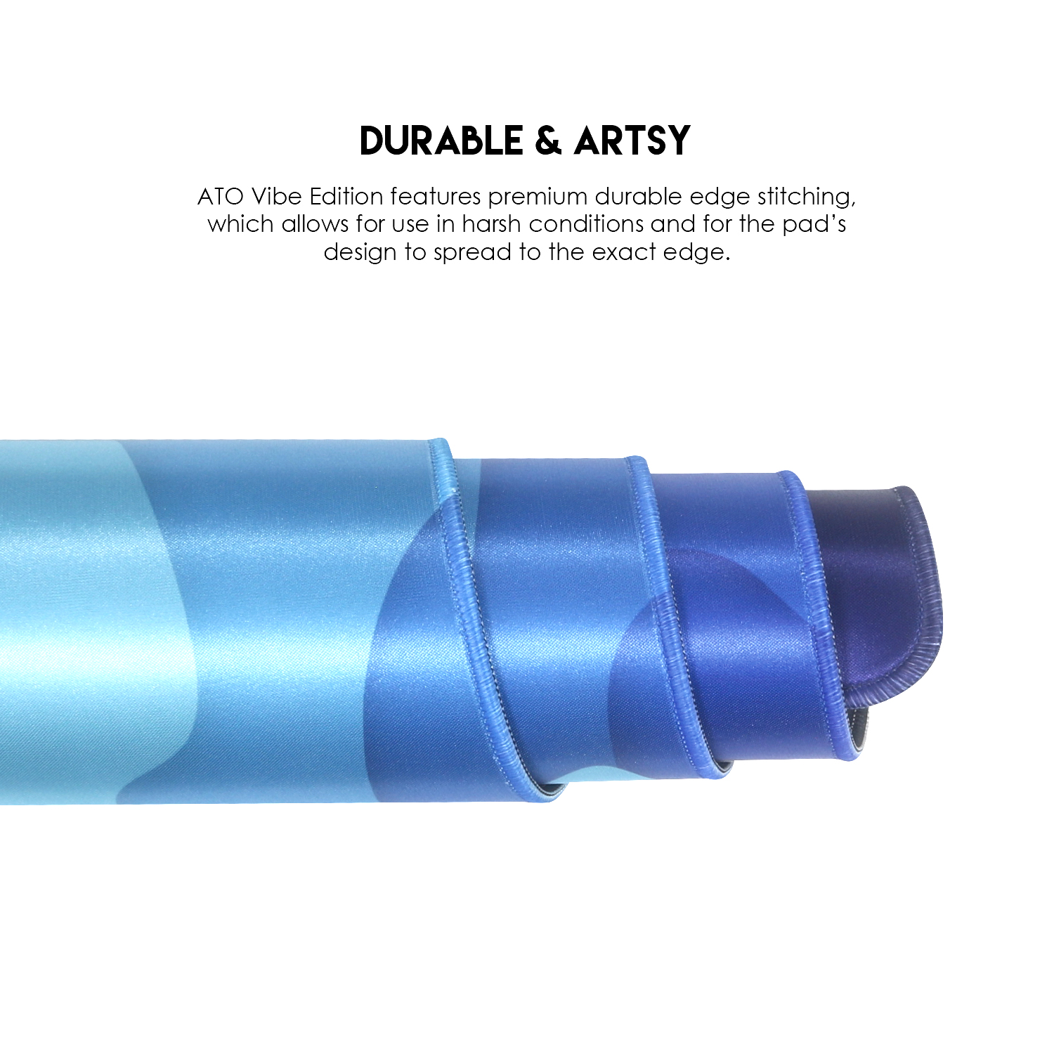 Picture of FANTECH ATO MP905 VIBE EDITION DESK MAT Durable Edge Stitching Water Proof Silky Smooth Surface Anti-Slip Base Mousepad Size 900x400x4mm For Gaming Gamers Design Seaside Wave