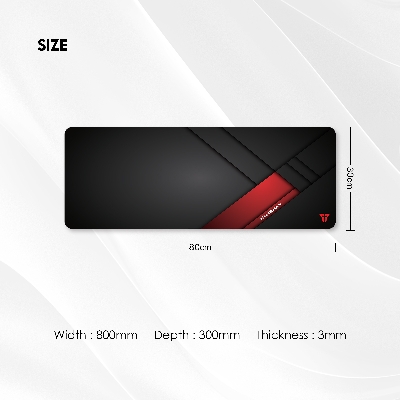 Picture of FANTECH VIGIL MP806 Large Gaming Mousepad Anti Slip Base With Speed Surface And Anti Fray Stitched Edges For Gaming Gamers Office Home Mouse Pad Size 80 x 30 x 1.5cm