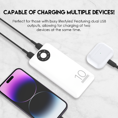 Picture of FANTECH S1 10000 mAh Portable Slim Mini Power Bank Type C Dual Output Charge