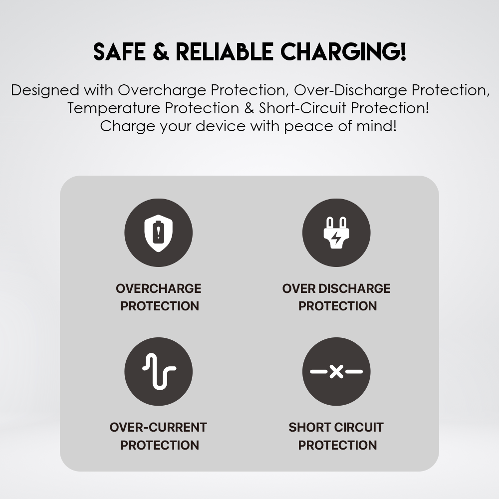 Picture of FANTECH S1 10000 mAh Portable Slim Mini Power Bank Type C Dual Output Charge